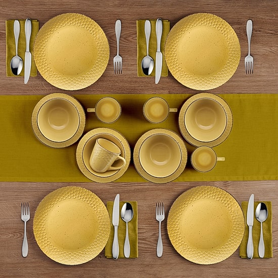 Pfaltzgraff Bumblebee, Yellow 16-pc. Stoneware Dinnerware Set