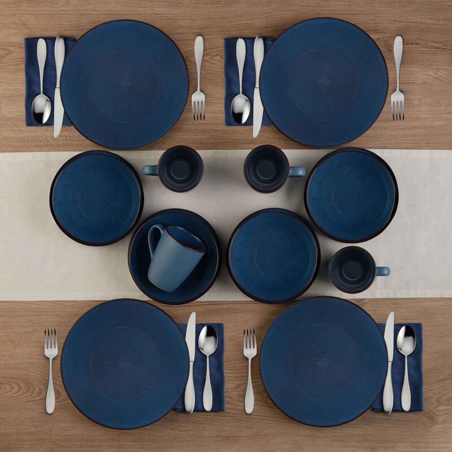 Pfaltzgraff Pierce, Blue 16-pc. Stoneware Dinnerware Set