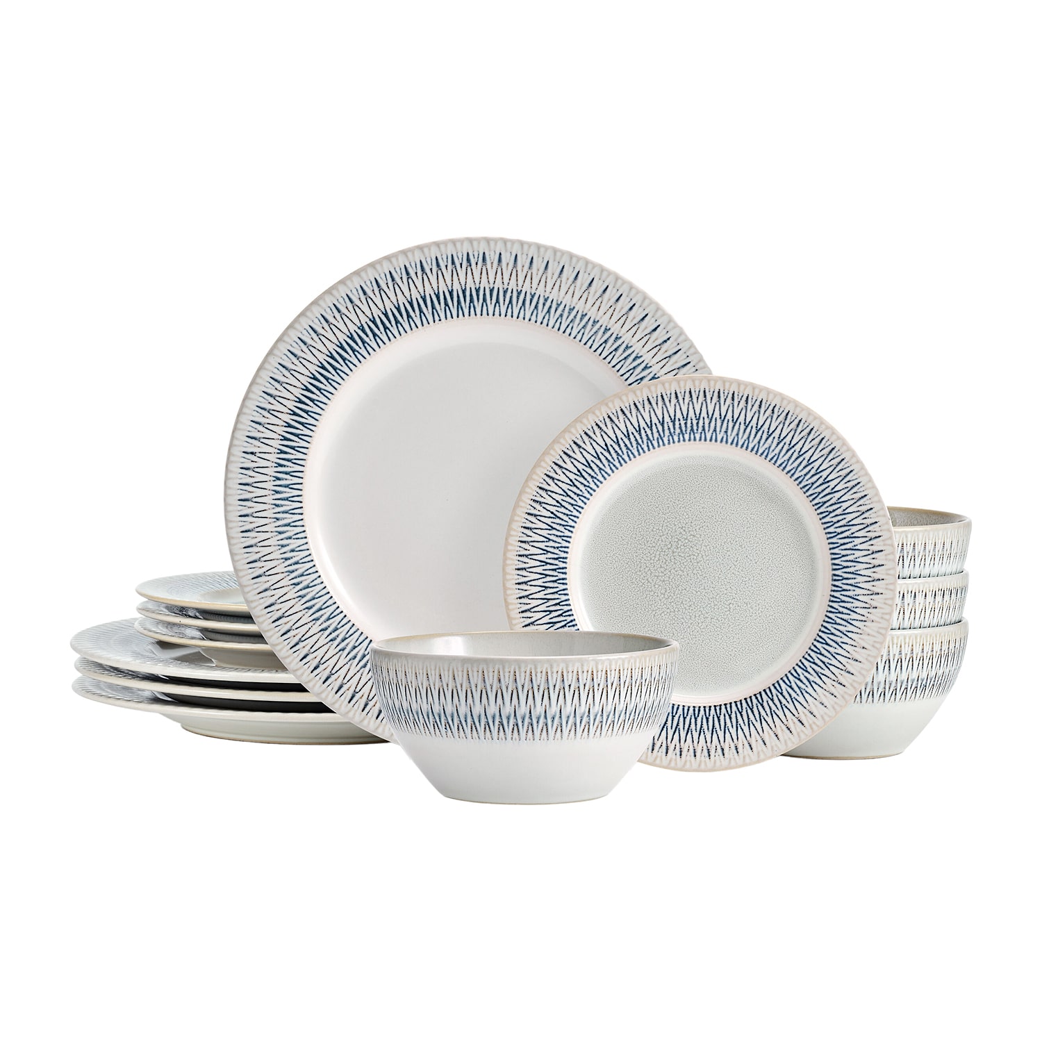 Pfaltzgraff Casey, Gray 12-pc. Stoneware Dinnerware Set