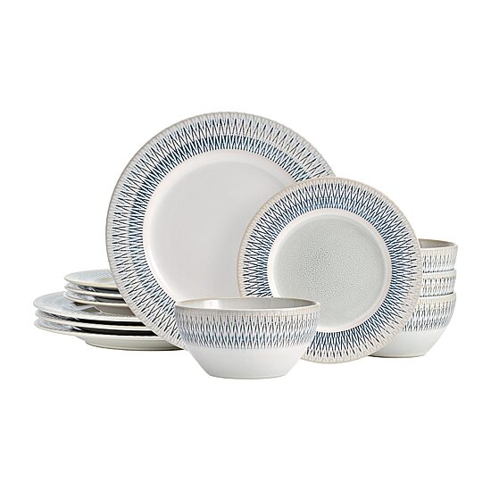 Pfaltzgraff Casey, Gray 12-pc. Stoneware Dinnerware Set