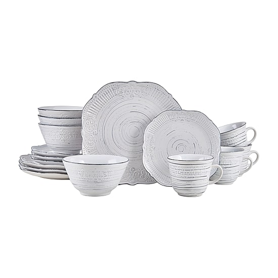Pfaltzgraff Isabella, White 16-pc. Stoneware Dinnerware Set