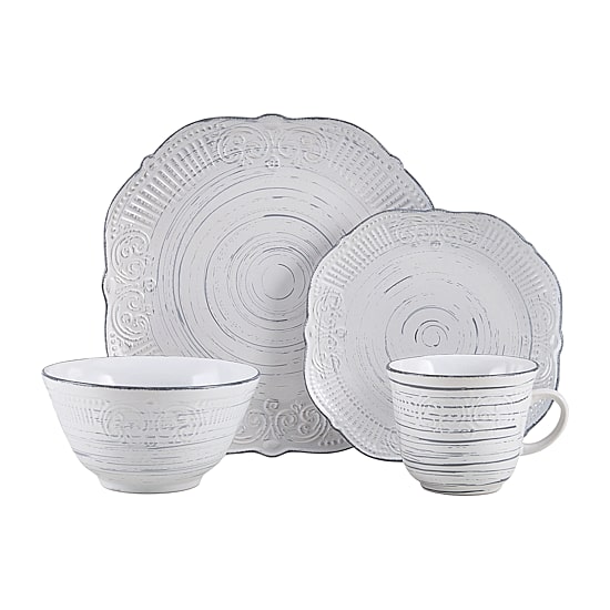 Pfaltzgraff Isabella, White 16-pc. Stoneware Dinnerware Set