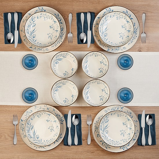 Pfaltzgraff Bella, Blue 12-pc. Stoneware Dinnerware Set