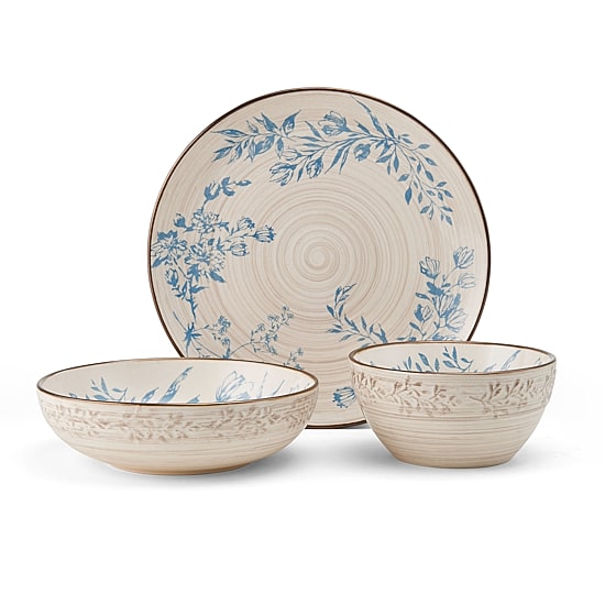 Pfaltzgraff Bella, Blue 12-pc. Stoneware Dinnerware Set