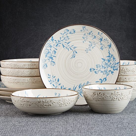 Pfaltzgraff Bella, Blue 12-pc. Stoneware Dinnerware Set