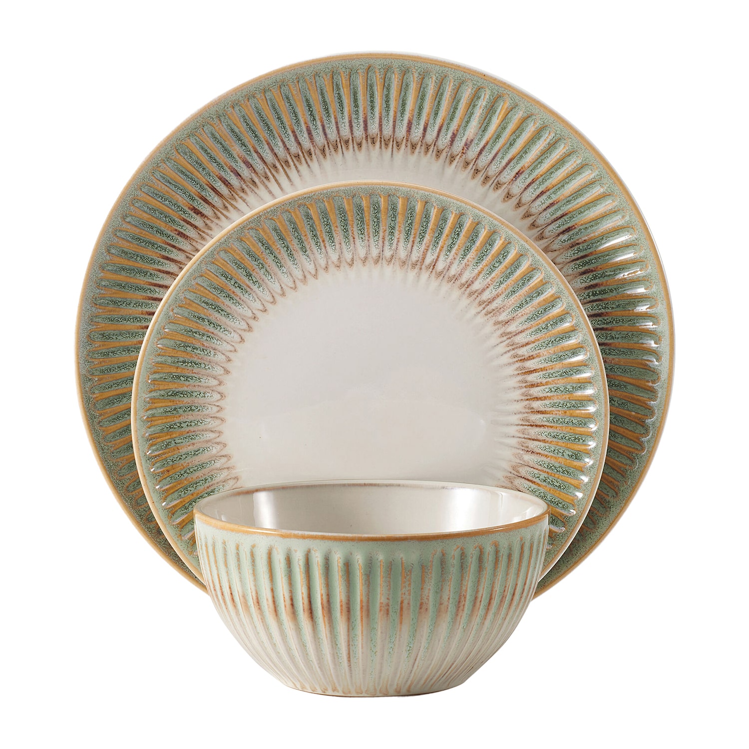 Pfaltzgraff Hensly, Green 12-pc. Stoneware Dinnerware Set