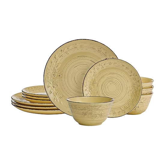 Pfaltzgraff Trellis, Yellow 12-pc. Stoneware Dinnerware Set