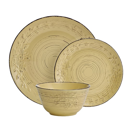 Pfaltzgraff Trellis, Yellow 12-pc. Stoneware Dinnerware Set