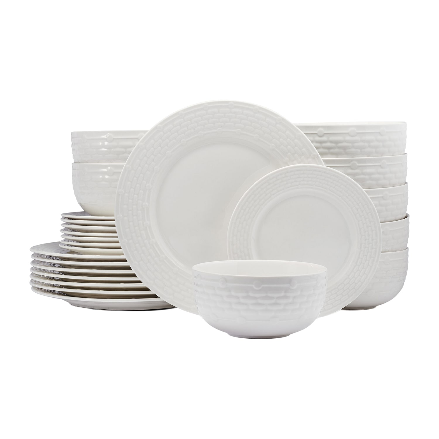 Pfaltzgraff Sonya, White 24-pc. Porcelain Dinnerware Set