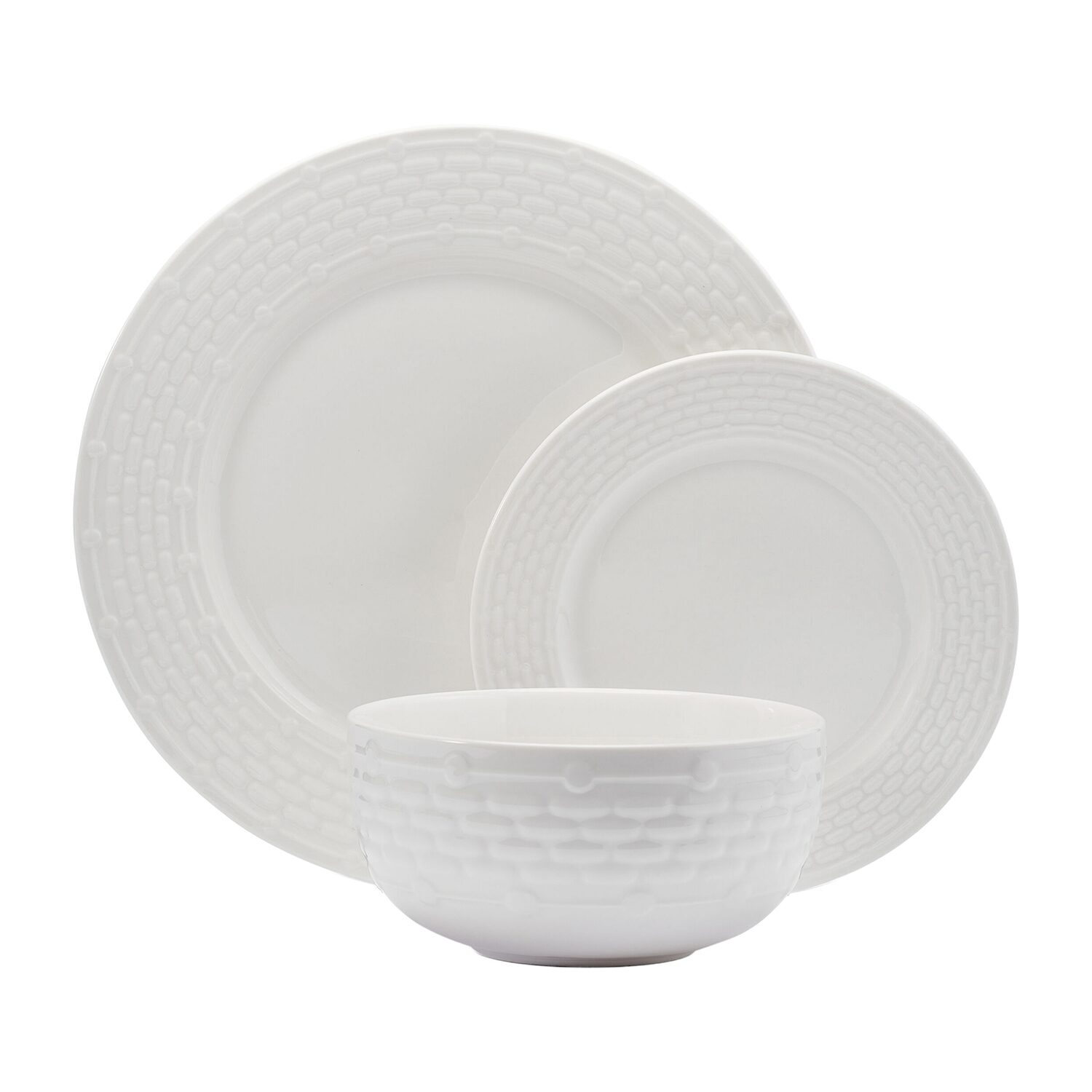 Pfaltzgraff Sonya, White 24-pc. Porcelain Dinnerware Set