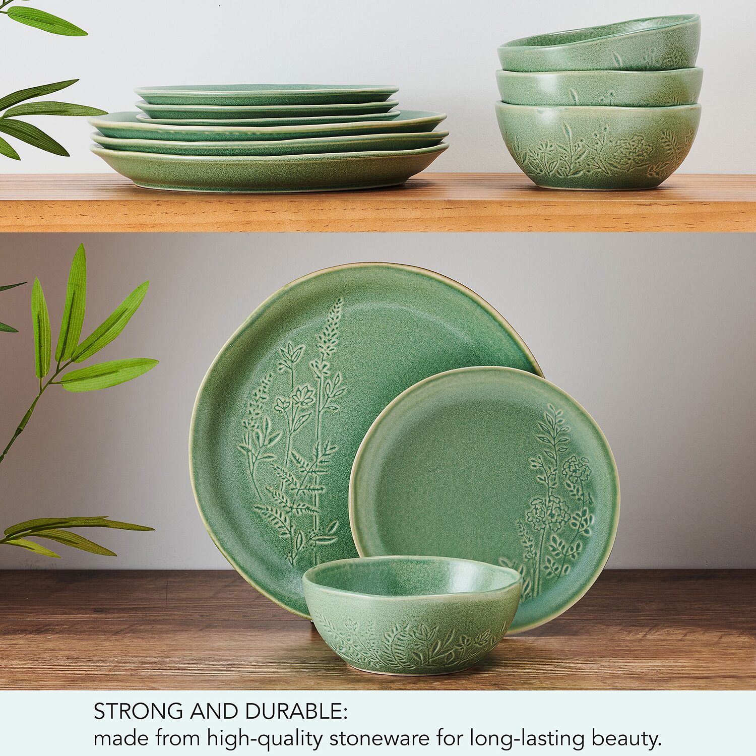 Pfaltzgraff Carrie, Gray 12-pc. Stoneware Dinnerware Set