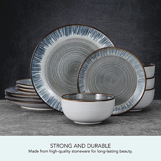 Pfaltzgraff Jamie, Gray 12-pc. Stoneware Dinnerware Set