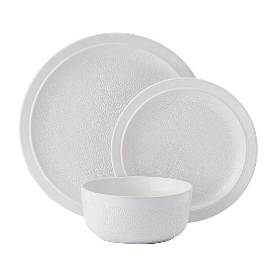 Pfaltzgraff Blooming Meadow, Light Beige 12-pc. Stoneware Dinnerware Set