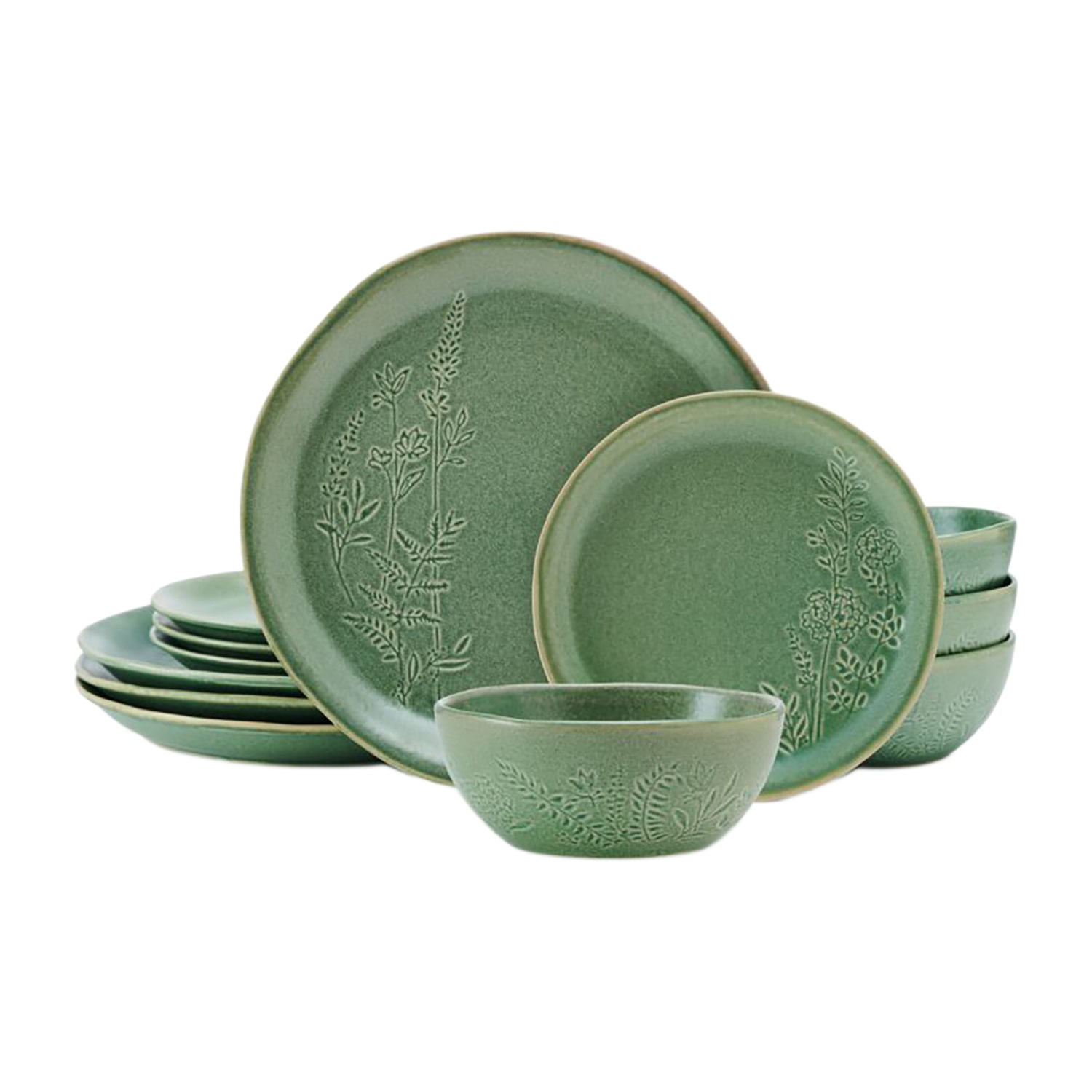 Pfaltzgraff Carrie, Gray 12-pc. Stoneware Dinnerware Set
