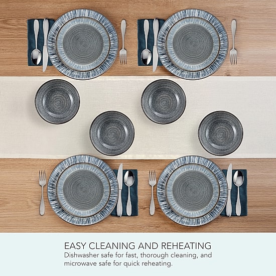 Pfaltzgraff Jamie, Gray 12-pc. Stoneware Dinnerware Set
