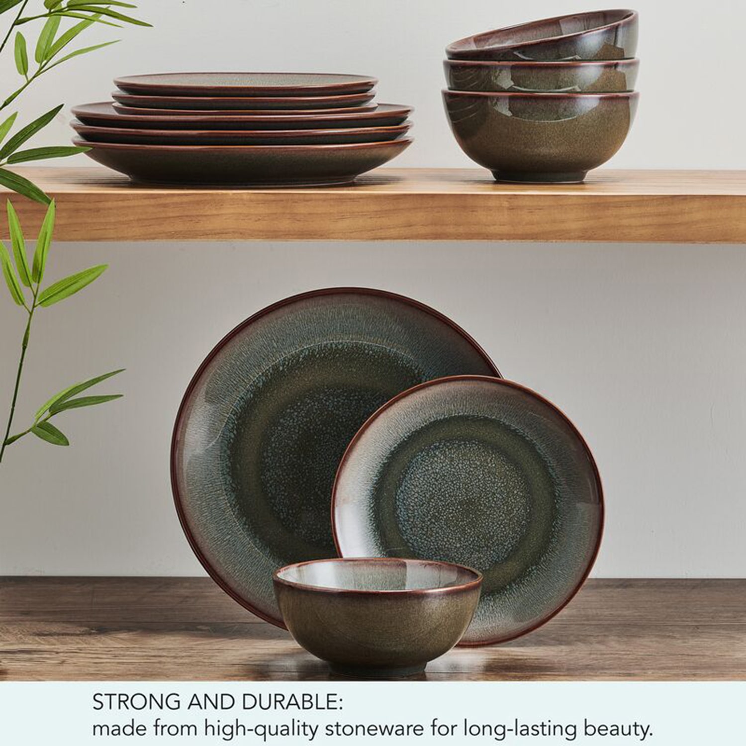 Pfaltzgraff Makensie, Blue 12-pc. Stoneware Dinnerware Set