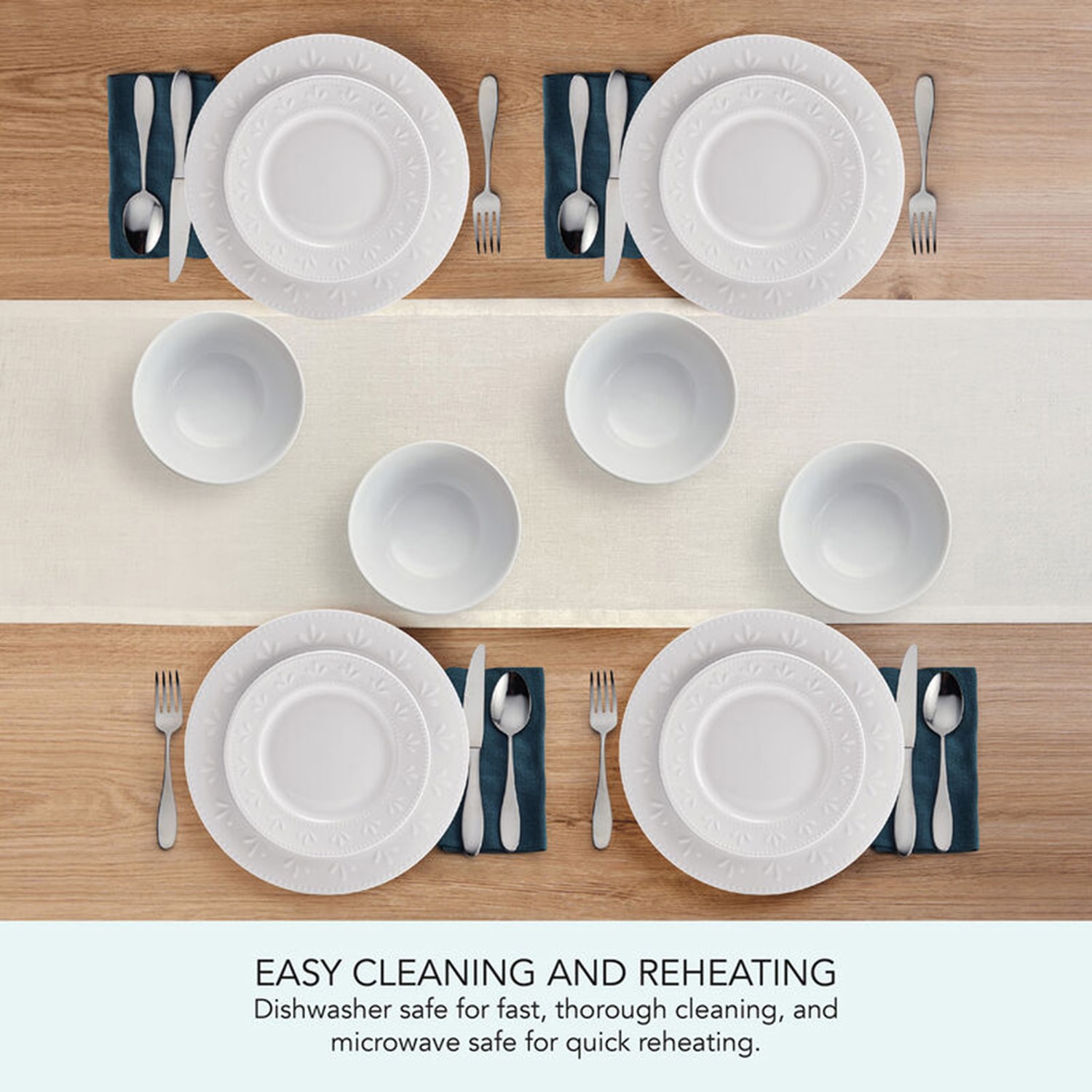 Pfaltzgraff Maddy, White 12-pc. Porcelain Dinnerware Set
