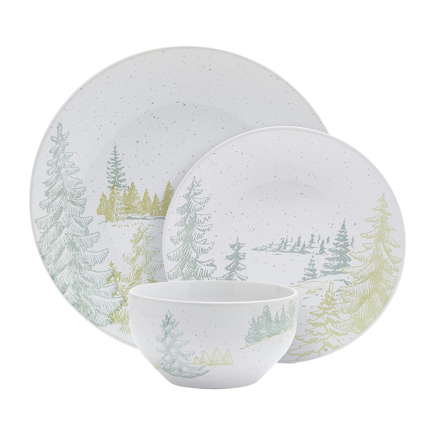 Pfaltzgraff Tanquil Trails, Light Beige 12-pc. Stoneware Dinnerware Set