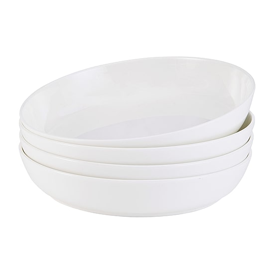 Lifetime Brand Samantha, White 4-pc. Bone China Pasta Bowl