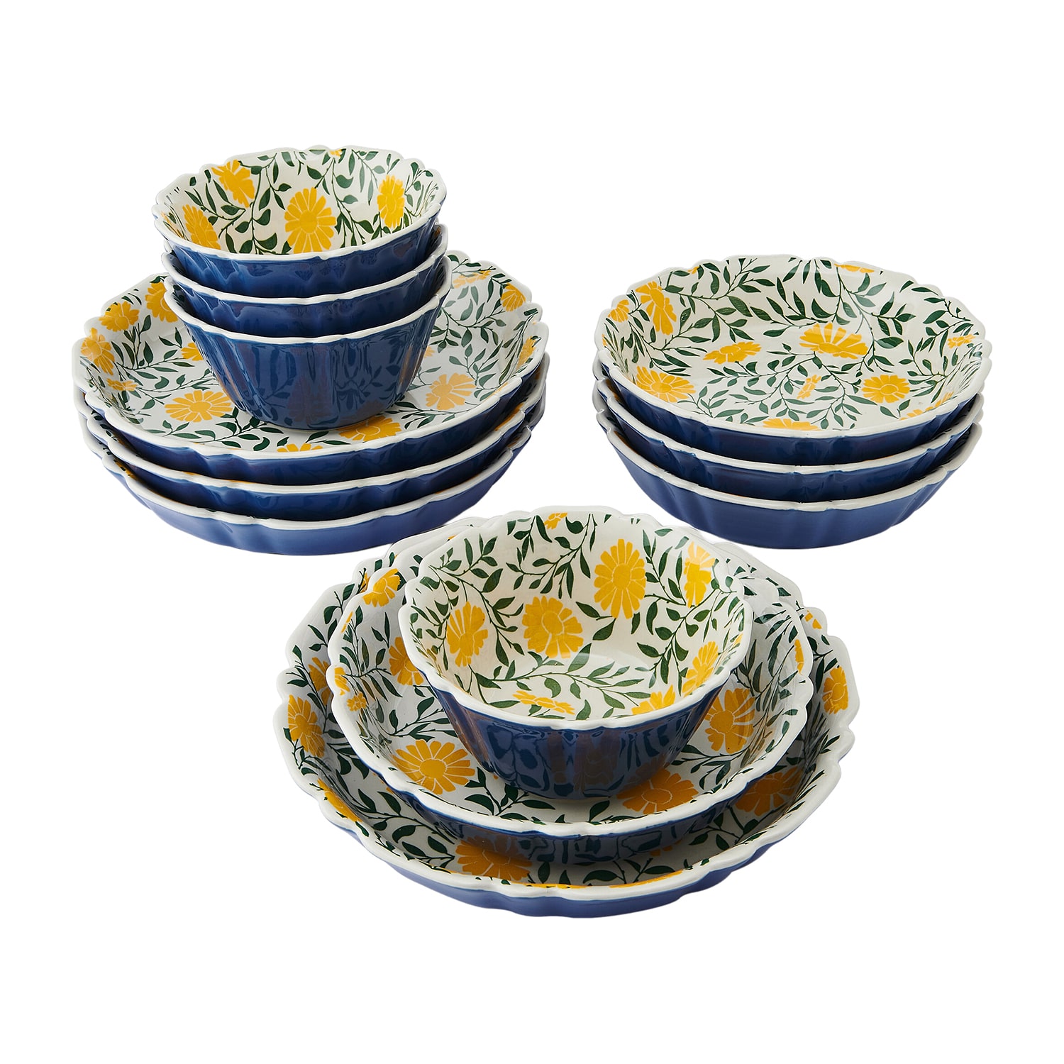 Pfaltzgraff Tranquil, Blue 12-pc. Stoneware Dinnerware Set