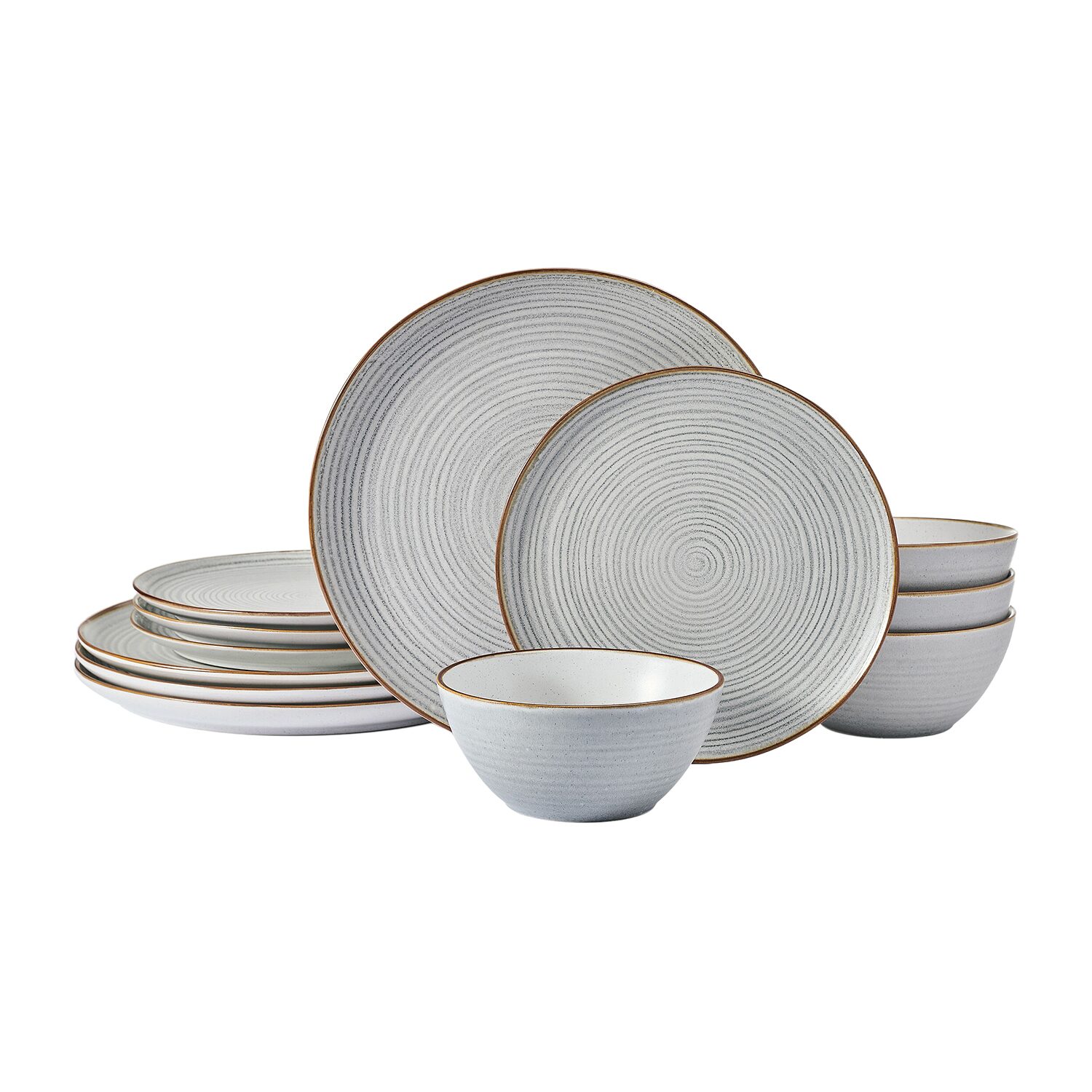 Pfaltzgraff Rowan, Light Blue 12-pc. Stoneware Dinnerware Set