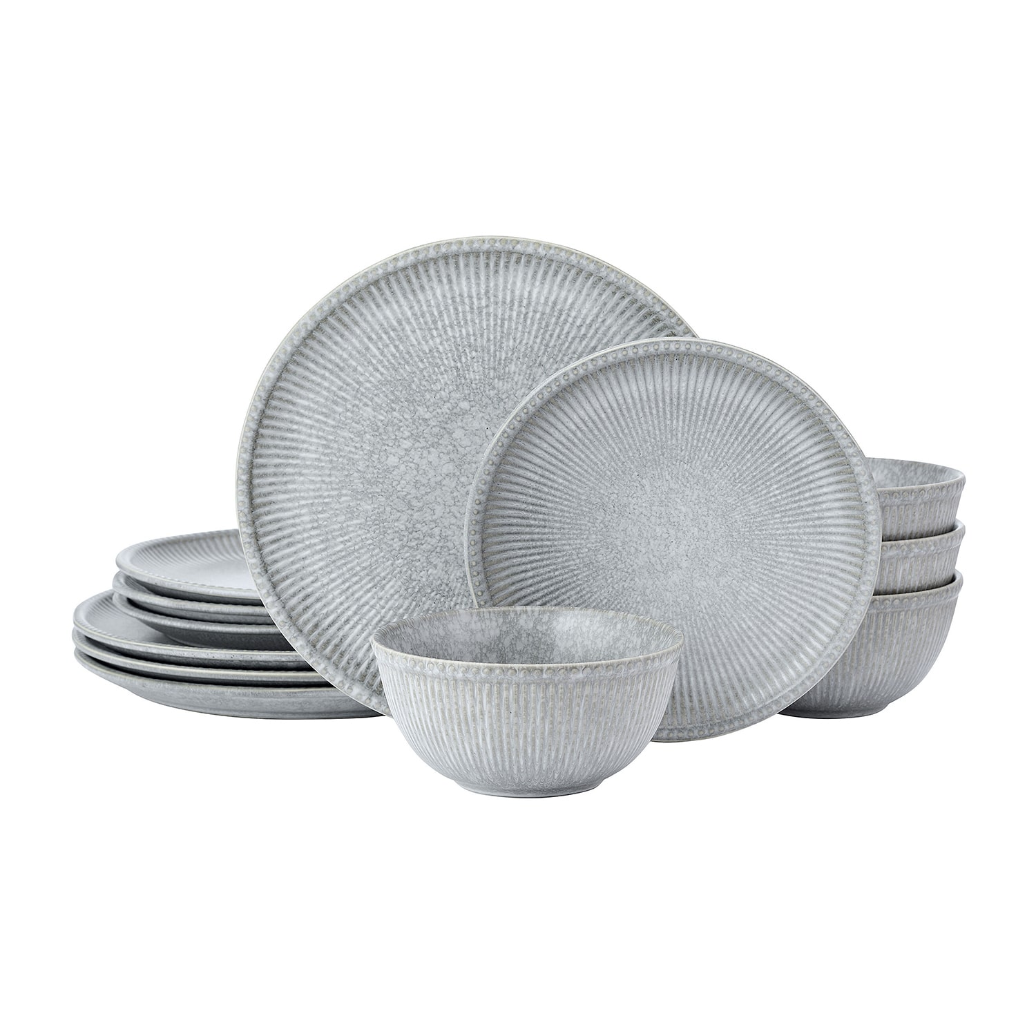 Pfaltzgraff Stone, Gray 12-pc. Stoneware Dinnerware Set