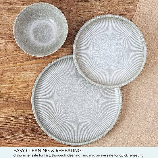 Pfaltzgraff Stone, Gray 12-pc. Stoneware Dinnerware Set
