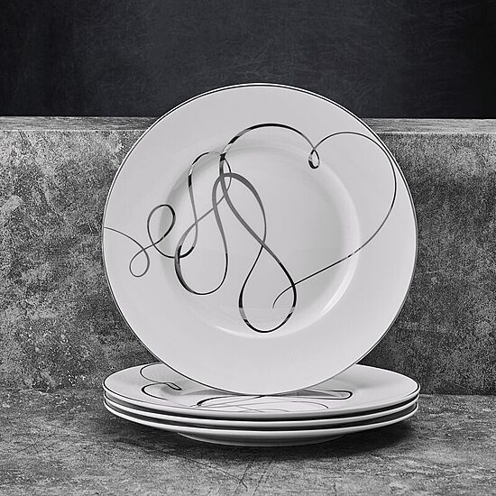 Mikasa Love Story, White 4-pc. Porcelain Salad Plate