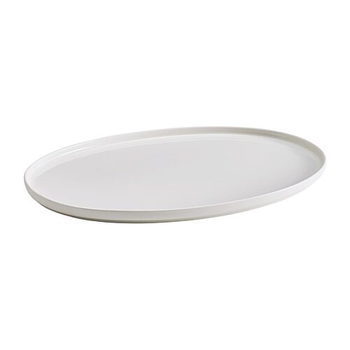 Lifetime Brand Samantha, White Serving Tray, One Size, White
