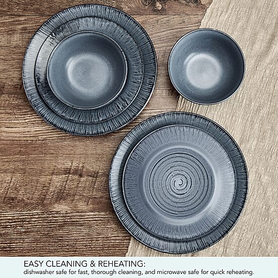 Pfaltzgraff Mystic, Blue 12-pc. Stoneware Dinnerware Set