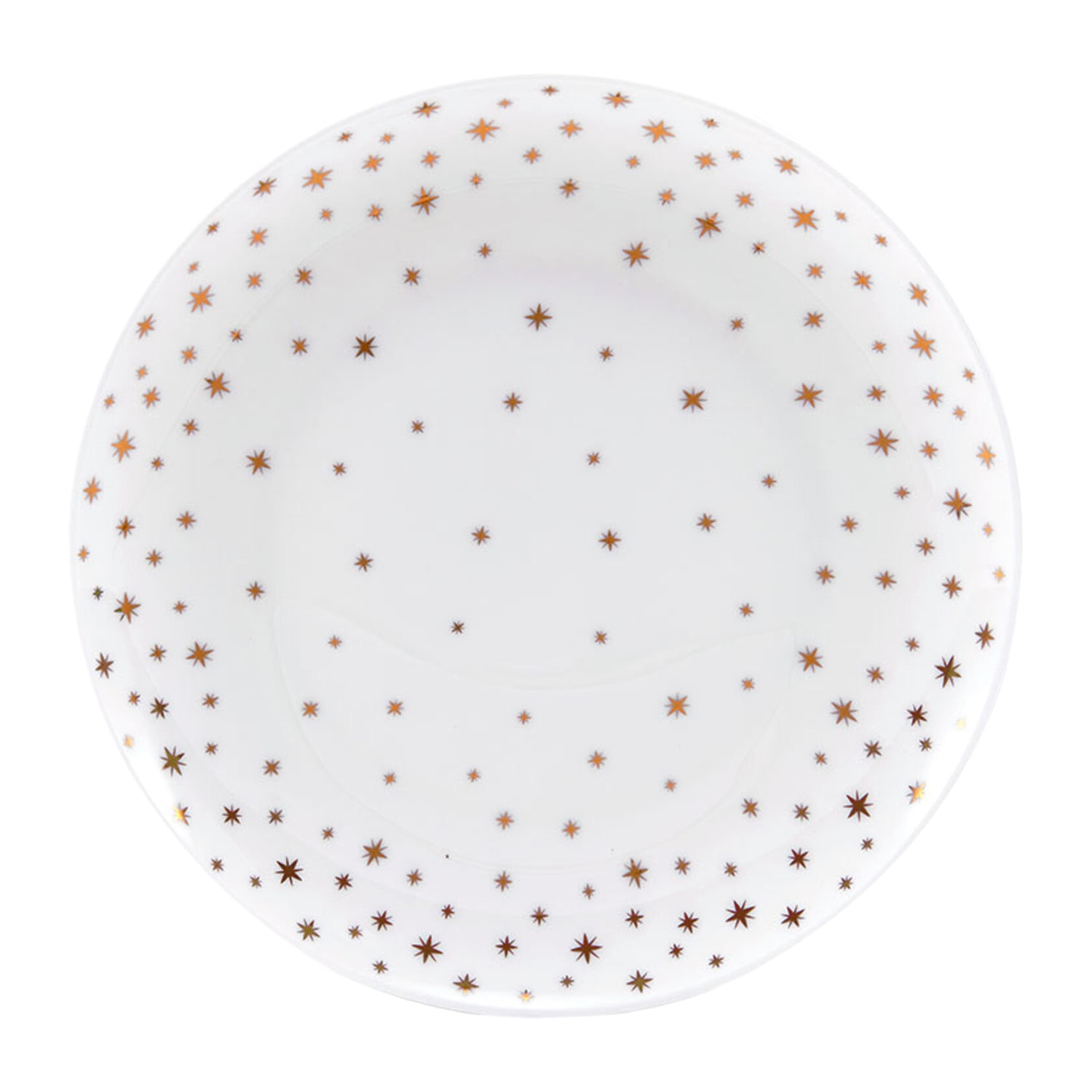 Lifetime Brand Millie Gold, White 4-pc. Bone China Salad Plate