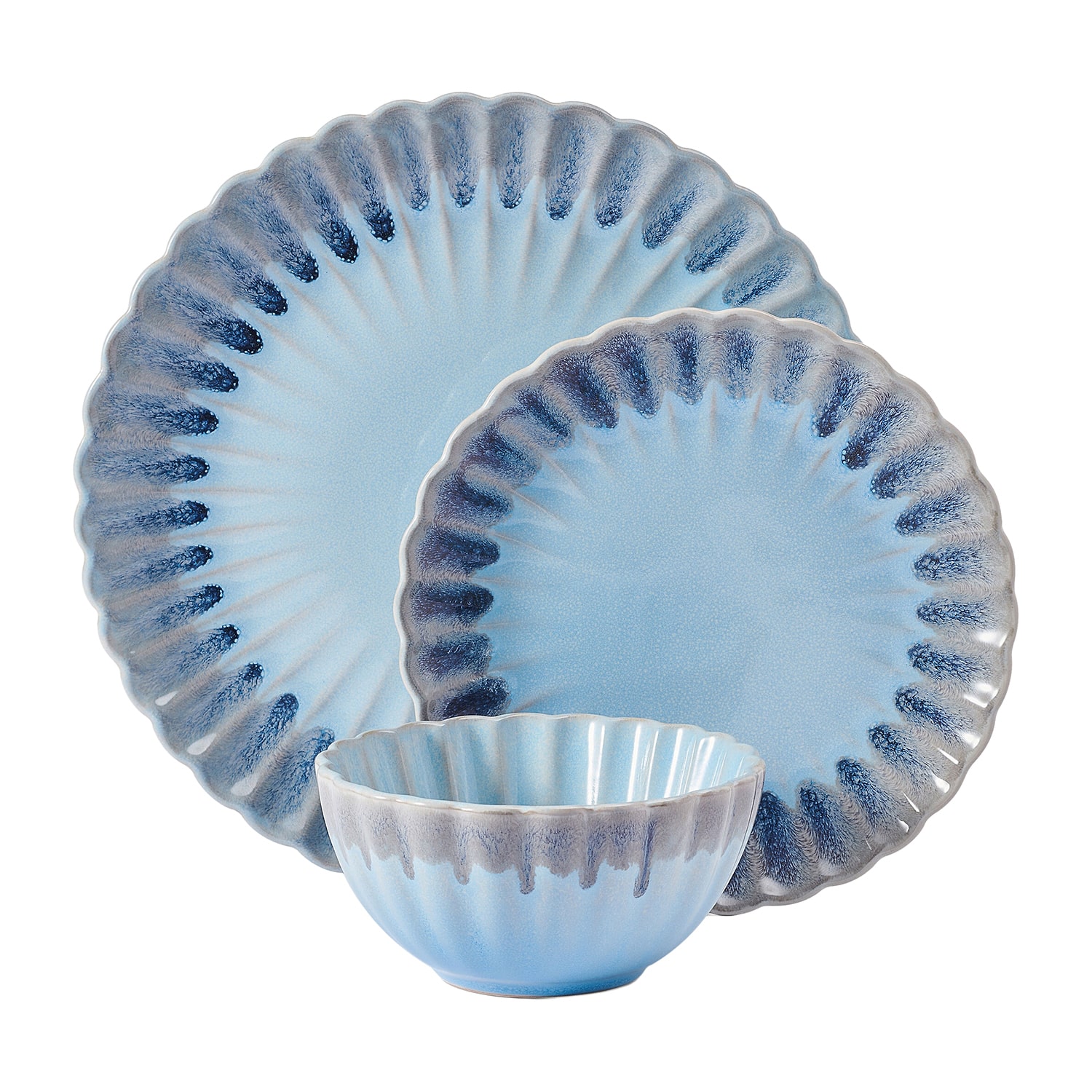 Pfaltzgraff Lucinda, Blue 12-pc. Stoneware Dinnerware Set