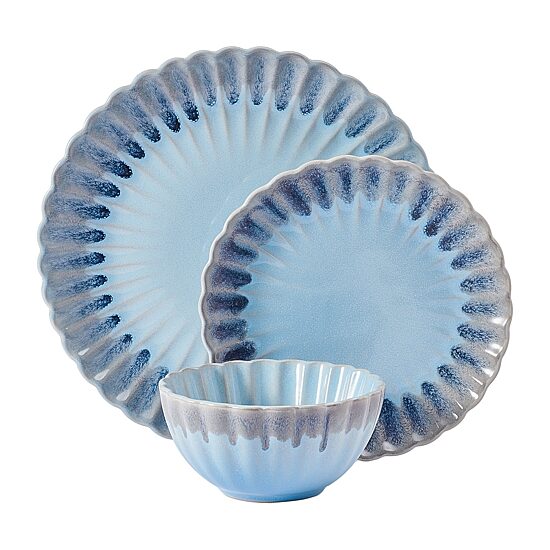 Pfaltzgraff Lucinda, Blue 12-pc. Stoneware Dinnerware Set