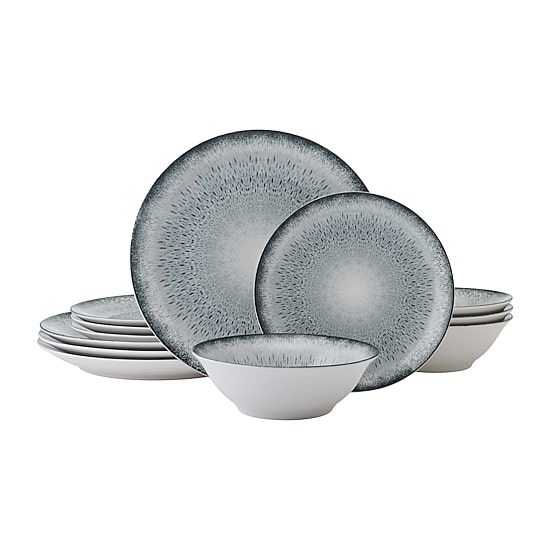 Mikasa Matteo, Blue 12-pc. Stoneware Dinnerware Set