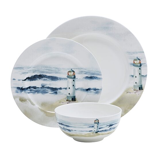 Mikasa Seaside, White 12-pc. Porcelain Dinnerware Set