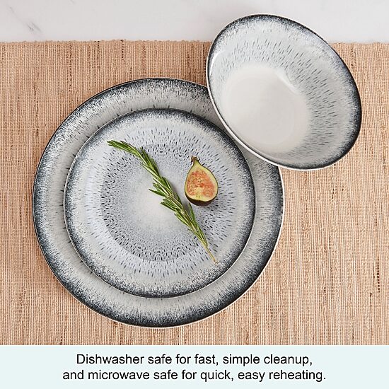 Mikasa Matteo, Blue 12-pc. Stoneware Dinnerware Set