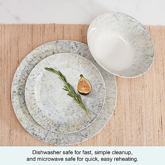 Lifetime Brand Warran, Blue 12-pc. Stoneware Dinnerware Set