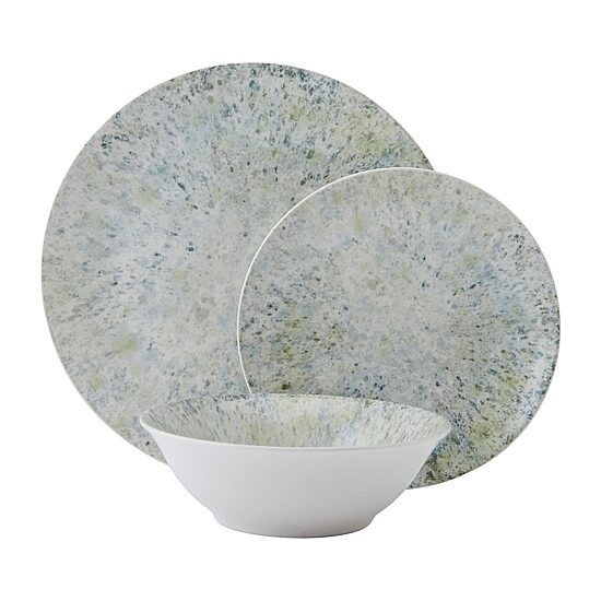 Lifetime Brand Warran, Blue 12-pc. Stoneware Dinnerware Set