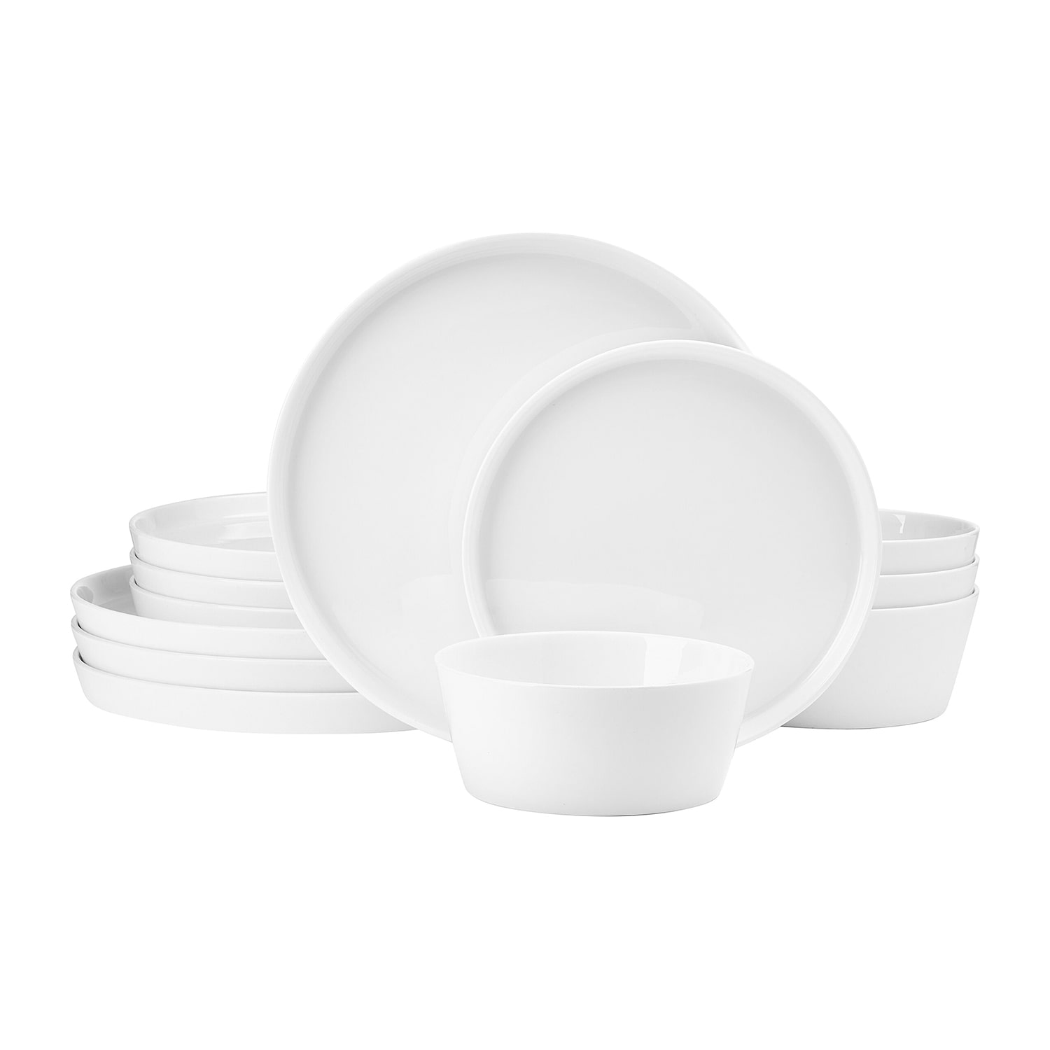 Mikasa Rylee, White 12-pc. Bone China Dinnerware Set