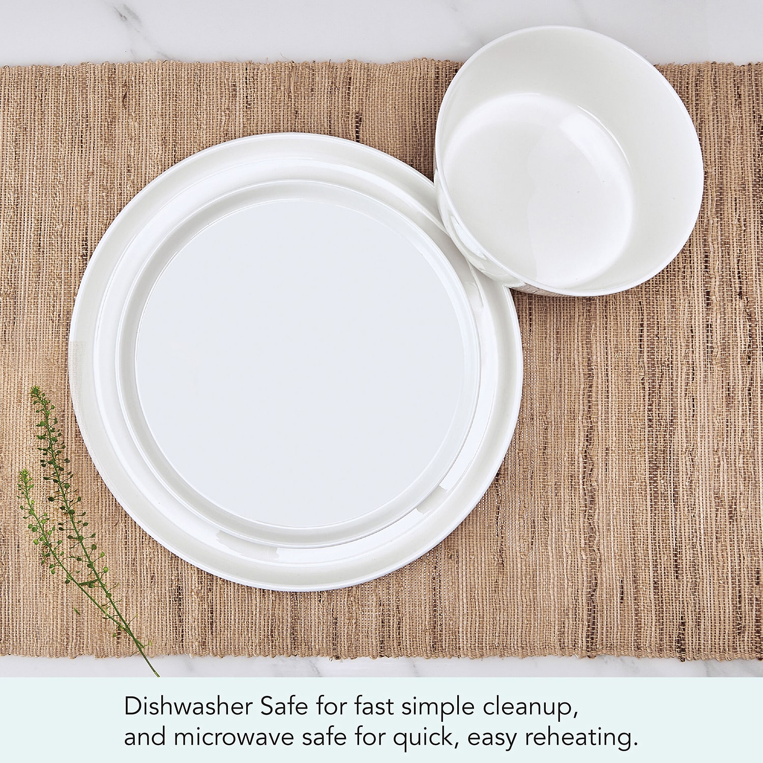 Mikasa Rylee, White 12-pc. Bone China Dinnerware Set