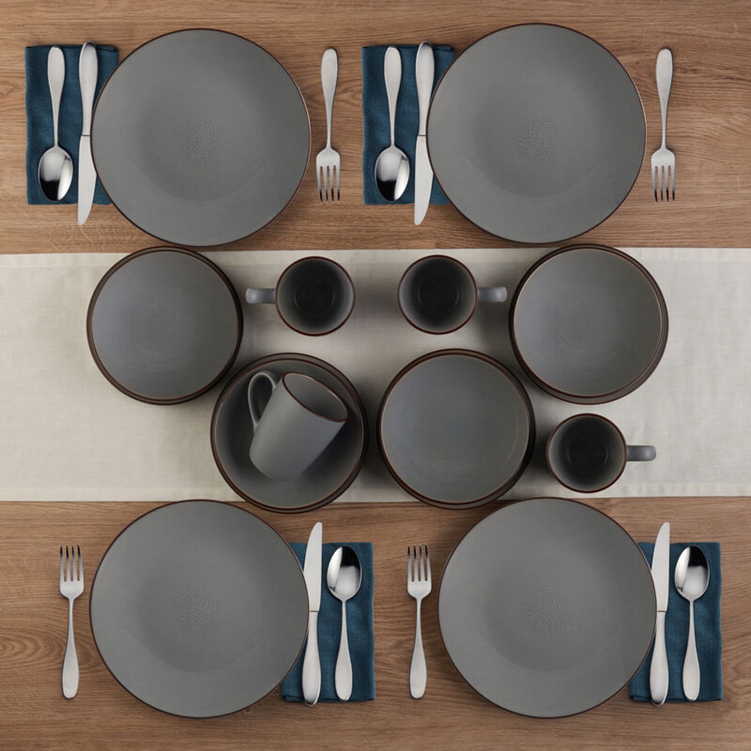 Pfaltzgraff Pierce, Blue 16-pc. Stoneware Dinnerware Set