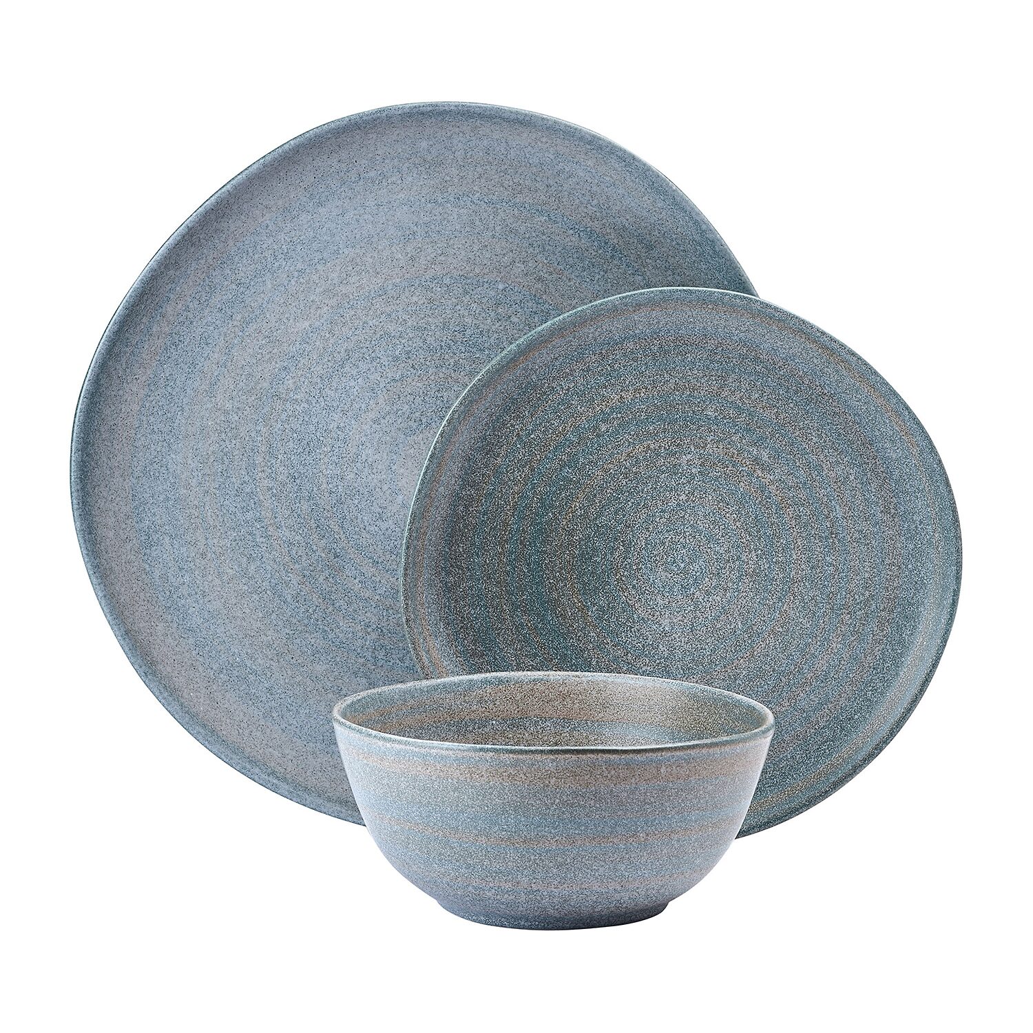 Lifetime Brand Benson, Gray 12-pc. Stoneware Dinnerware Set