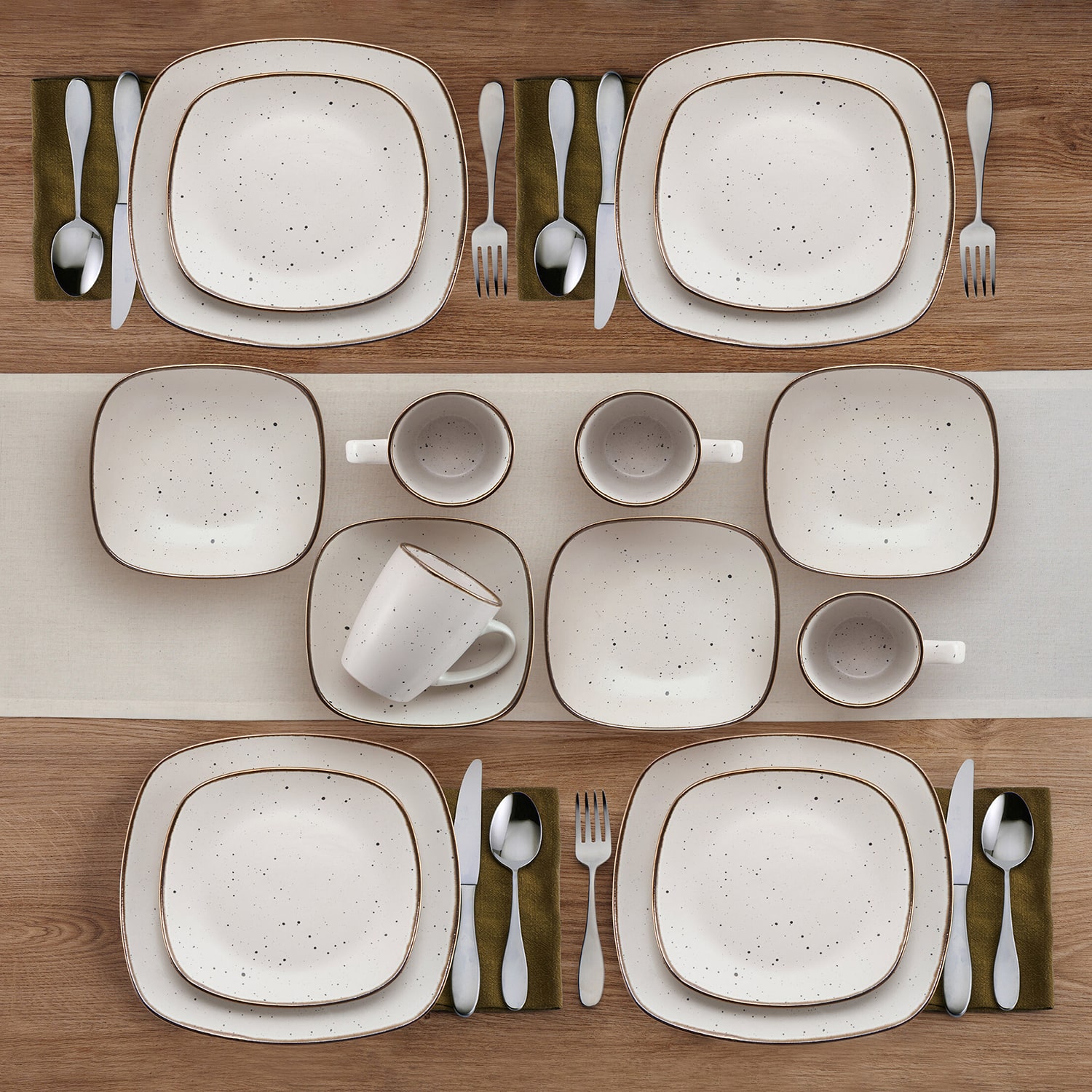 Pfaltzgraff Decker, White 16-pc. Stoneware Dinnerware Set