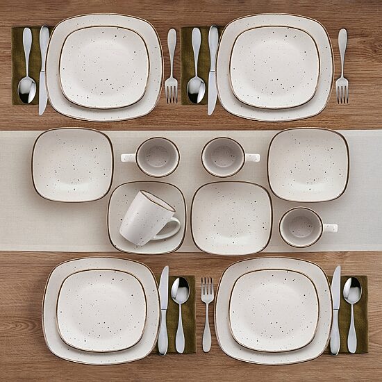 Pfaltzgraff Decker, White 16-pc. Stoneware Dinnerware Set