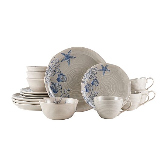 Pfaltzgraff Southport, Light Gray 16-pc. Stoneware Dinnerware Set
