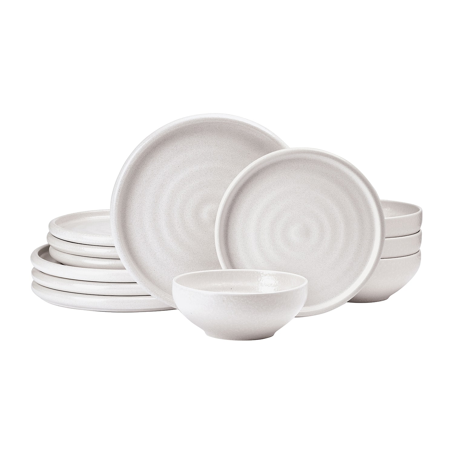 Lifetime Brand Declan, Cream 12-pc. Stoneware Dinnerware Set