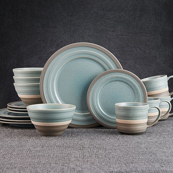 Pfaltzgraff Adina, Blue 16-pc. Stoneware Dinnerware Set