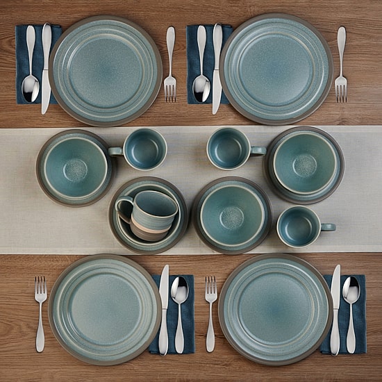 Pfaltzgraff Adina, Blue 16-pc. Stoneware Dinnerware Set