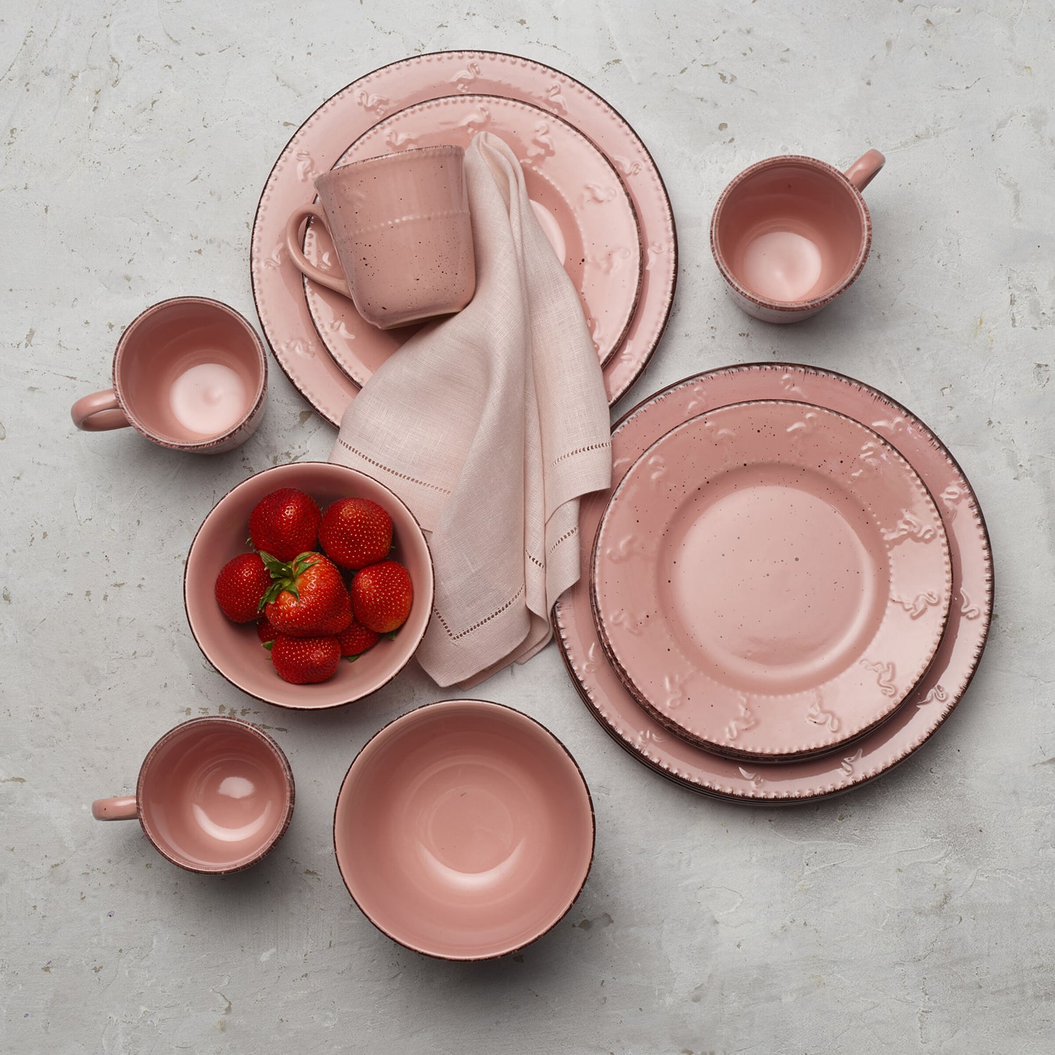 Pfaltzgraff Pink Flamingo 16-pc. Stoneware Dinnerware Set
