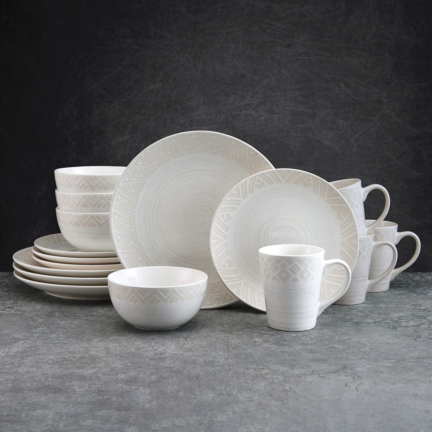 Pfaltzgraff Vera, Cream 16-pc. Stoneware Dinnerware Set